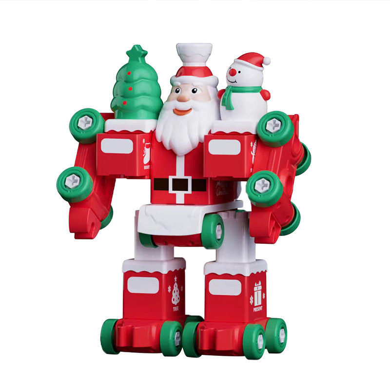 Christmas train building blocks, Santa Claus toys, children's toys for boys aged 3-6, birthday gifts, cross-border exclusive.
