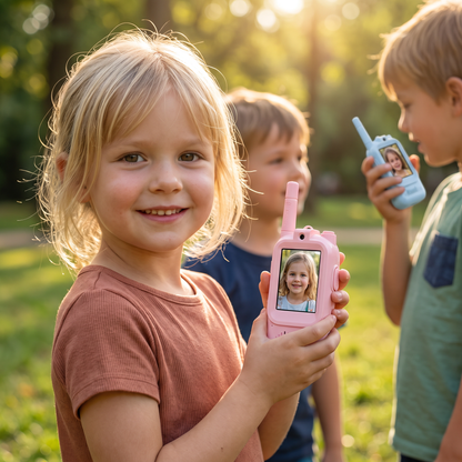Kinder Video-Walkietalkie 2-delige Set – Walkietalkies met Camera & Scherm