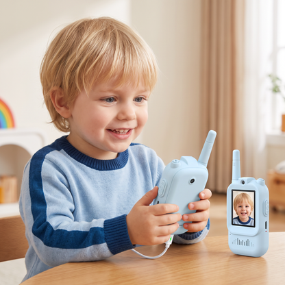 Kinder Video-Walkietalkie 2-delige Set – Walkietalkies met Camera & Scherm