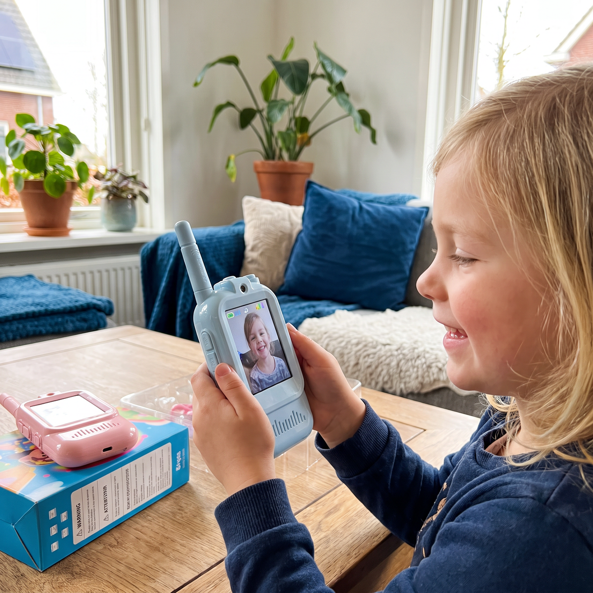 Kinder Video-Walkietalkie 2-delige Set – Walkietalkies met Camera & Scherm