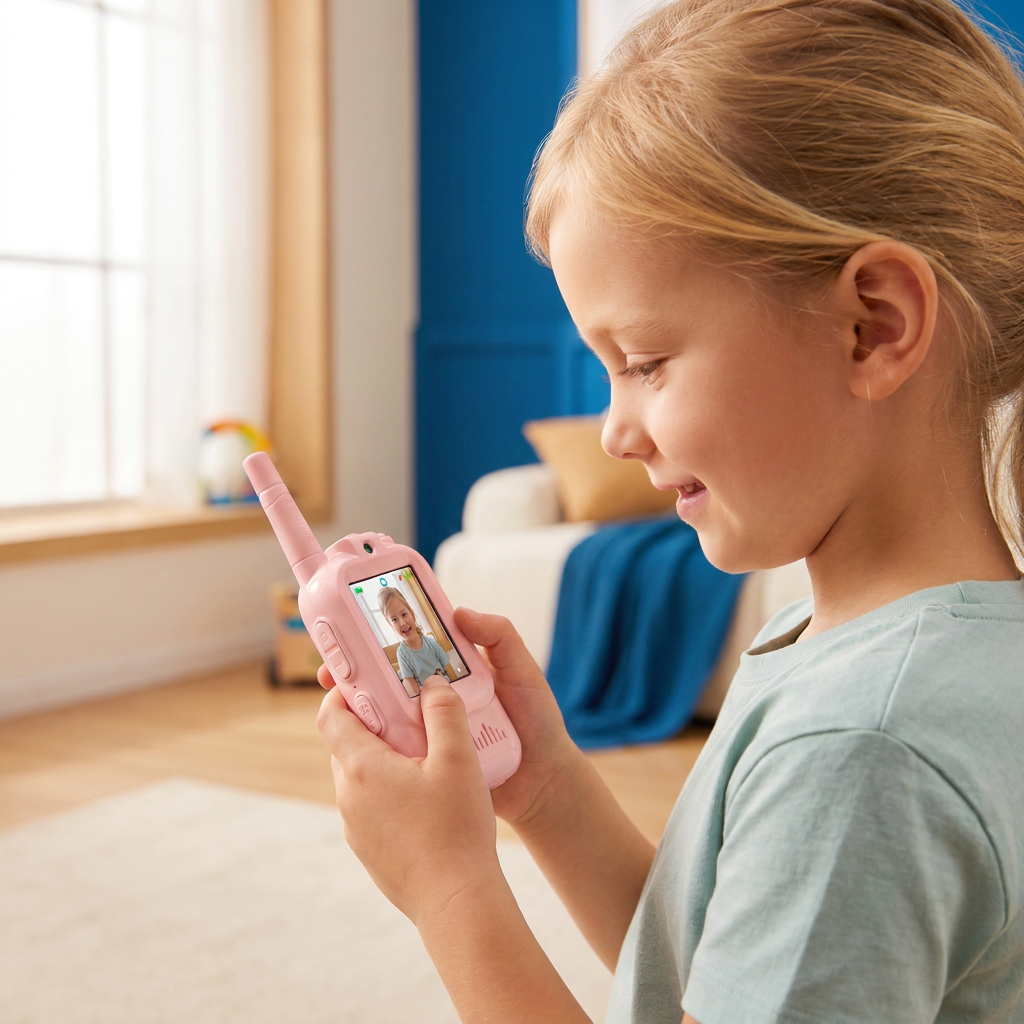 Kinder Video-Walkietalkie 2-delige Set – Walkietalkies met Camera & Scherm