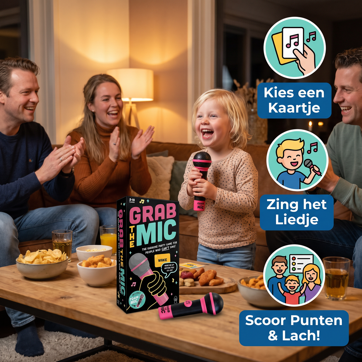 Karaoke Partyspel met Microfoon – Leuk Familiespel voor Vrienden & Familie
