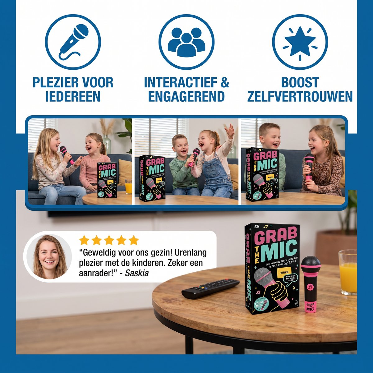 Karaoke Partyspel met Microfoon – Leuk Familiespel voor Vrienden & Familie