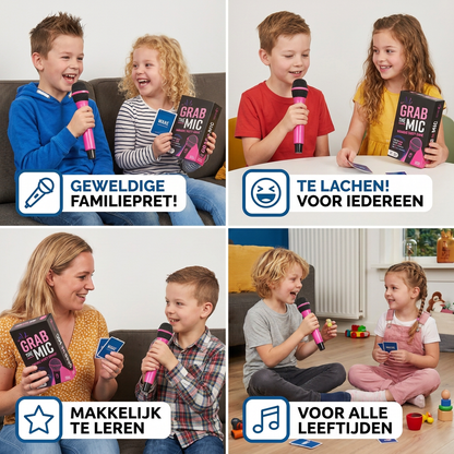 Karaoke Partyspel met Microfoon – Leuk Familiespel voor Vrienden & Familie