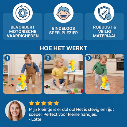 Gele Eend Rolspeelgoed – Duwen & Rijden voor Peuters