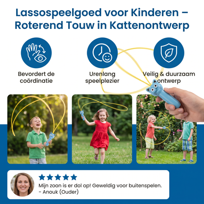 Lassospeelgoed voor Kinderen – Roterend Touw in Kattenontwerp