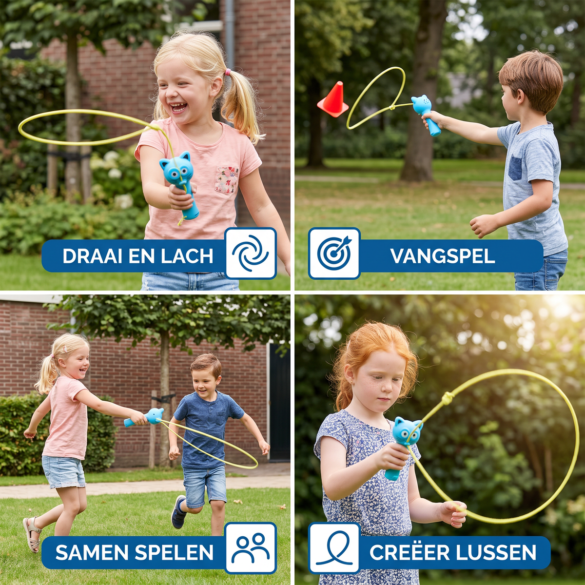 Lassospeelgoed voor Kinderen – Roterend Touw in Kattenontwerp
