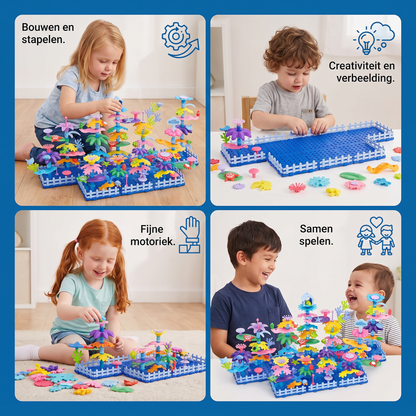 Kinder Bloementuin Steekspel – Creatieve Bouwset