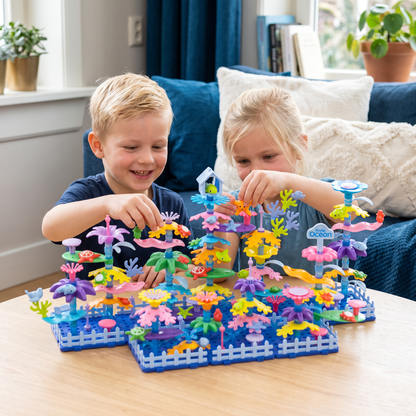 Kinder Bloementuin Steekspel – Creatieve Bouwset