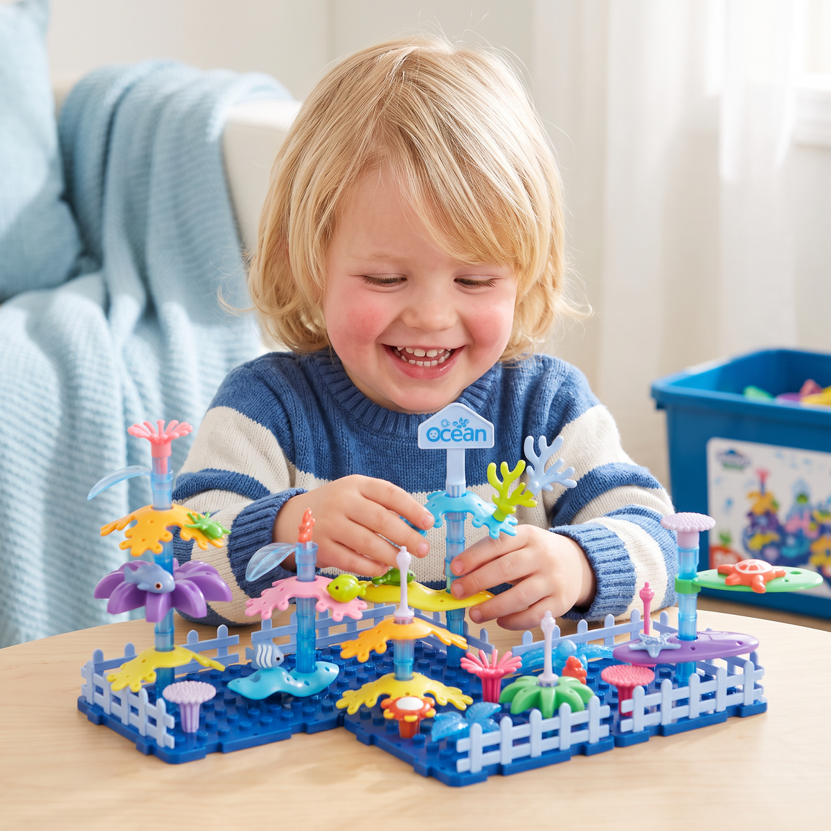 Kinder Bloementuin Steekspel – Creatieve Bouwset