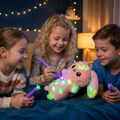 Magisch Knuffeldier met Lichtpen – Interactief Lichtgevend Knuffelspeelgoed voor Kinderen