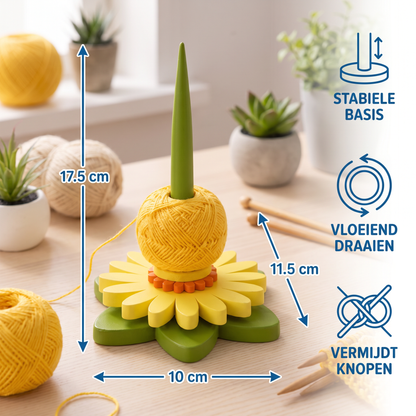 Bloemen Garenhouder voor Breien en Haken
