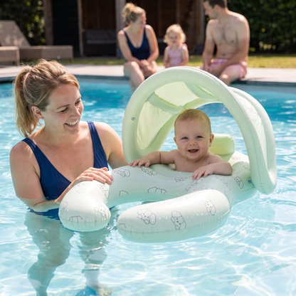 Opblaasbare Babyzwemband voor Ouders met Zonnedak