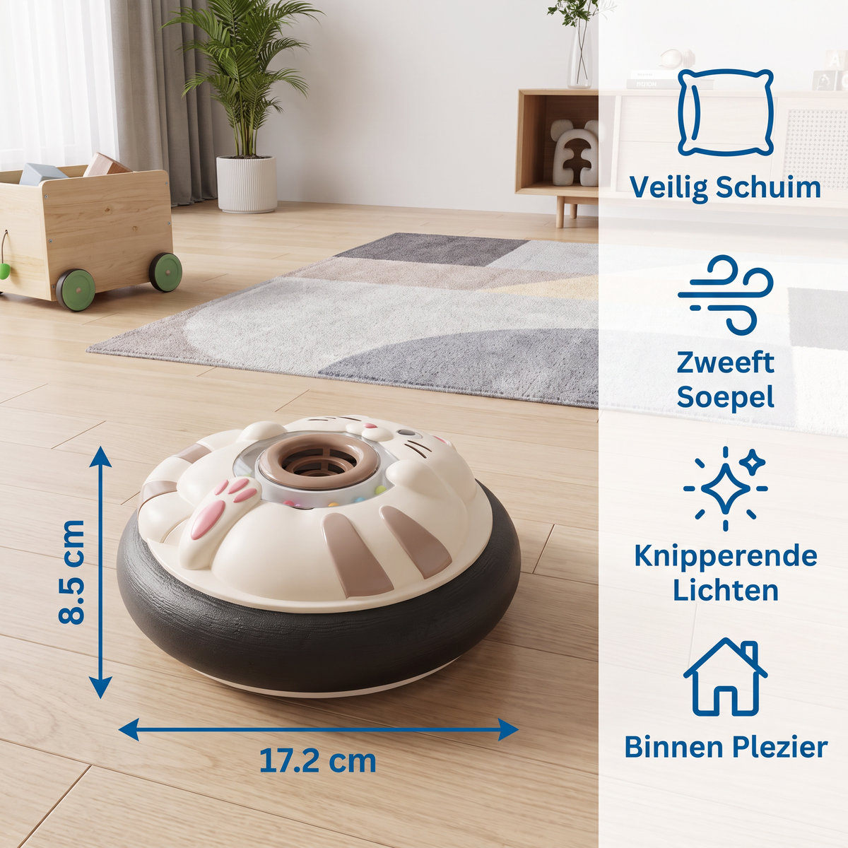 Schattige Zwevende Luchtvoetbal met Zachte Schuimrubberen Bekleding