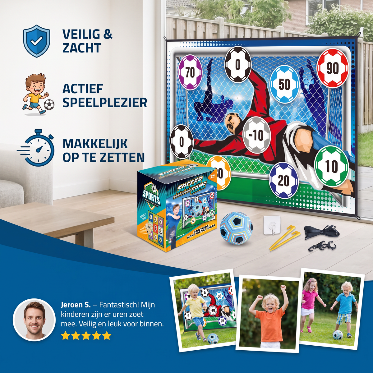 Veilig Voetbaldoel voor Thuis