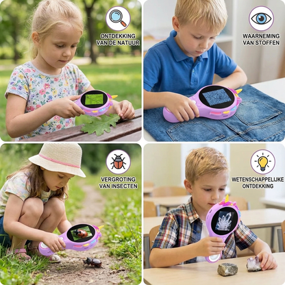 Kindervideomicroscoop met Scherm – Draagbaar Onderzoeksapparaat voor Kleine Ontdekkers