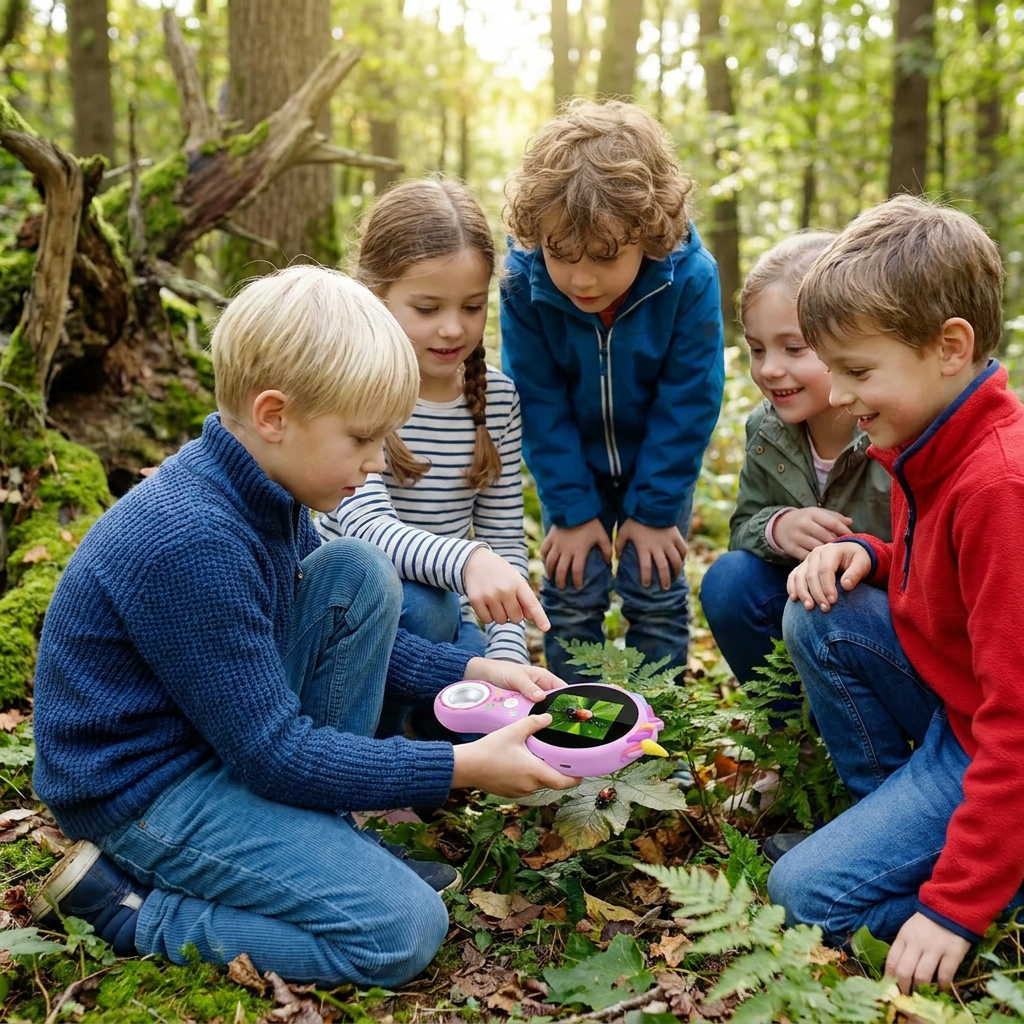 Kindervideomicroscoop met Scherm – Draagbaar Onderzoeksapparaat voor Kleine Ontdekkers