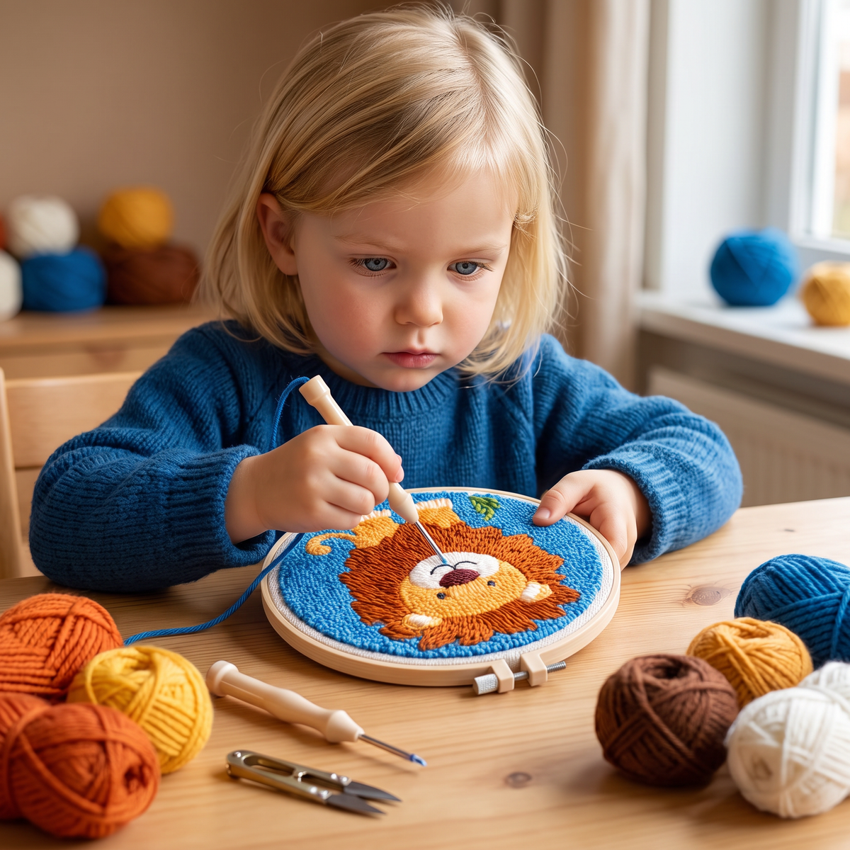 DIY Punch-Needle-Borduurset – Beginnersset met Mooie Motieven