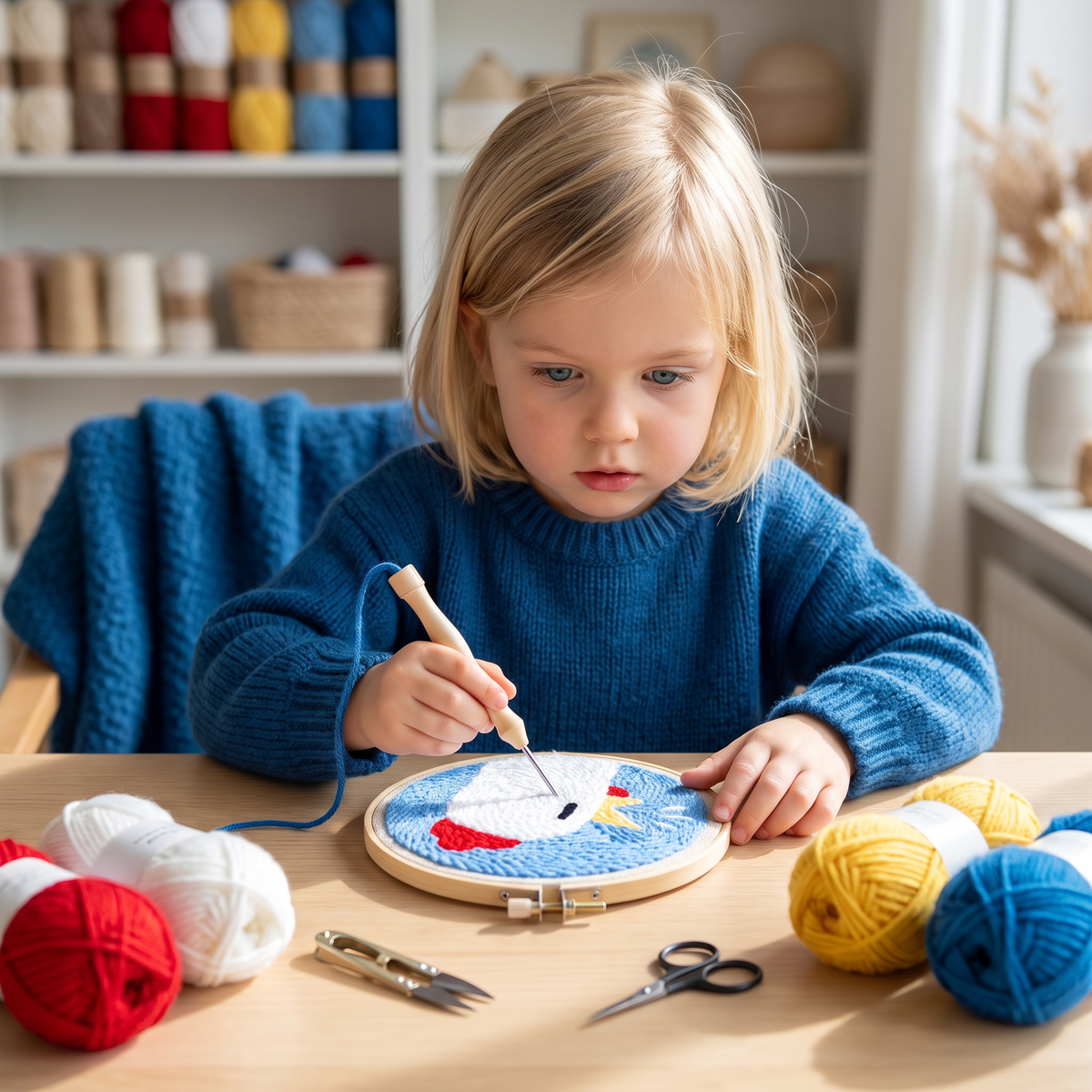 DIY Punch-Needle-Borduurset – Beginnersset met Mooie Motieven