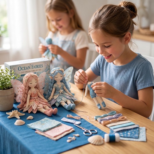 DIY-Naaiset voor Kinderen – Maak Betoverende Feeënpoppen met Stof, Accessoires en Handleiding
