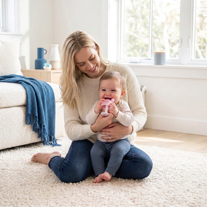 Siliconen Babybijtring In Paddenstoelvorm Voor Kleine Handjes