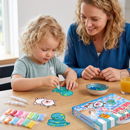 DIY-stipjesparelstickerset voor kinderen