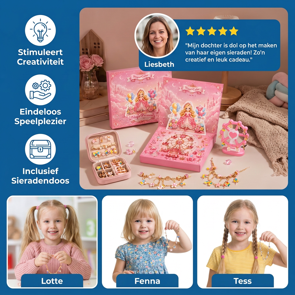 DIY-adventskalender voor Prinsessen – Zelf sieraden en Armbanden Maken