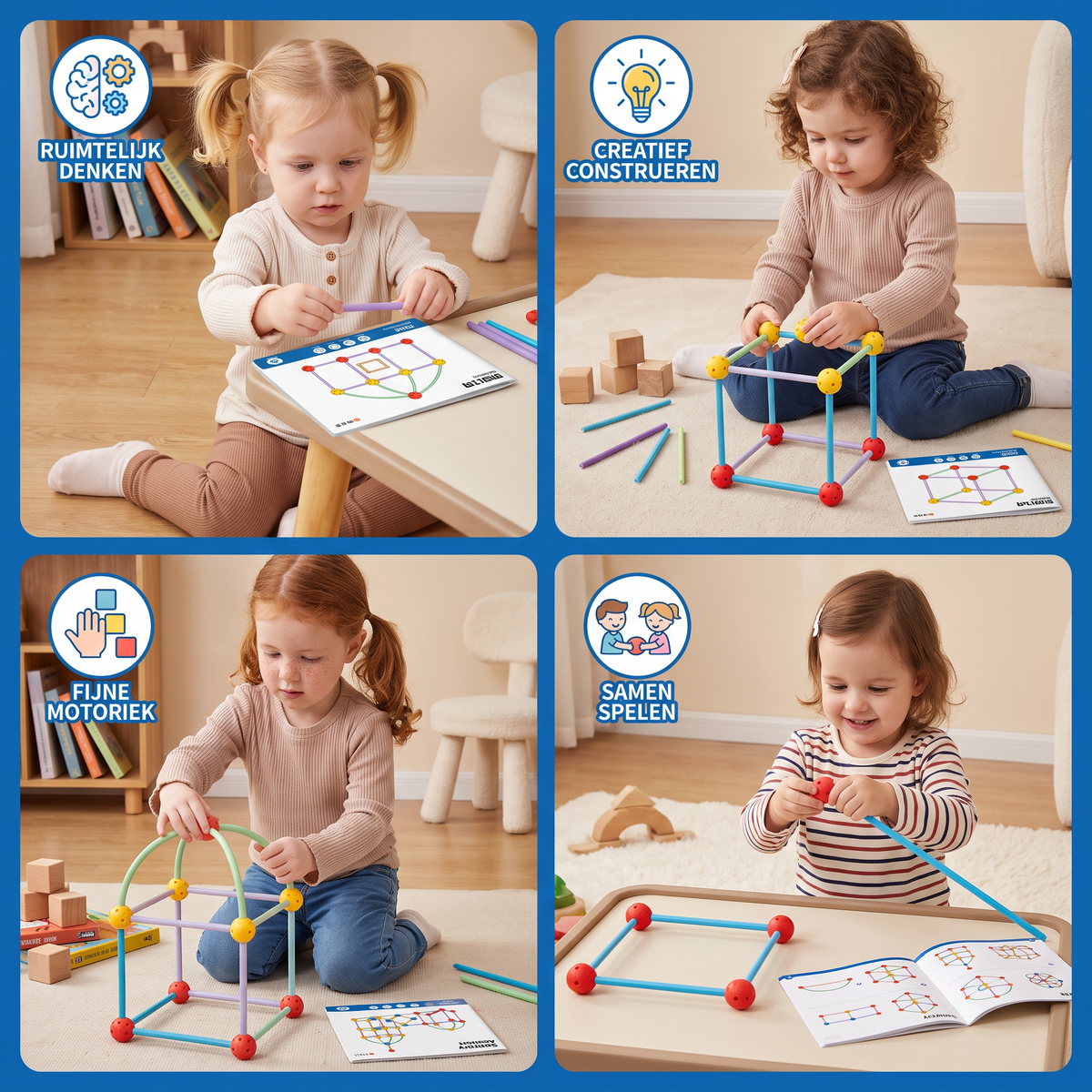 3D-geometrieset – Educatief speelgoed voor constructie en ruimtelijk denken