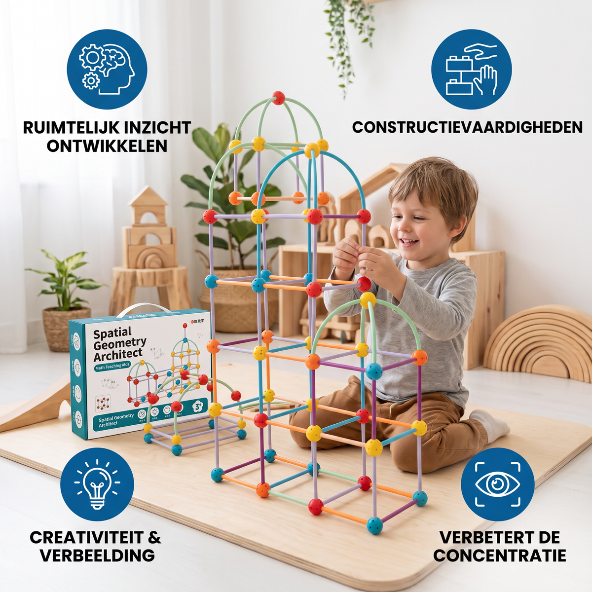 3D-geometrieset – Educatief speelgoed voor constructie en ruimtelijk denken