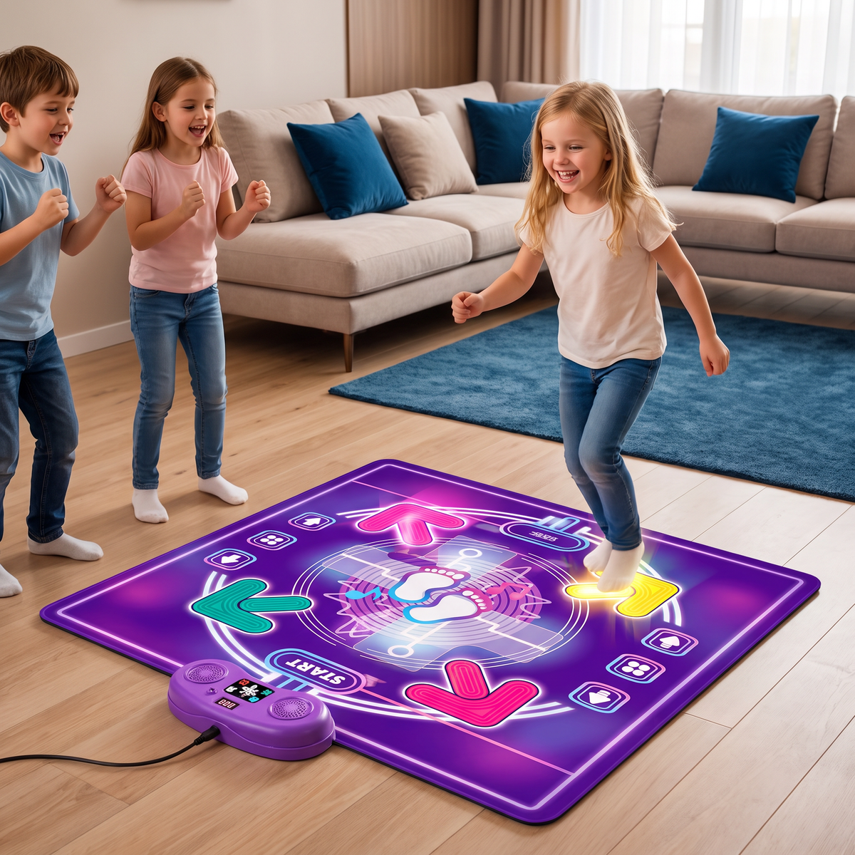Interactieve Muzikale Dansmat met Ledverlichting voor Kinderen