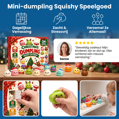 Mini-dumpling Squishy Speelgoed Adventskalender