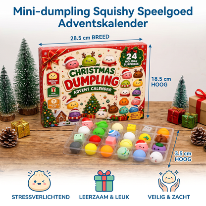 Mini-dumpling Squishy Speelgoed Adventskalender