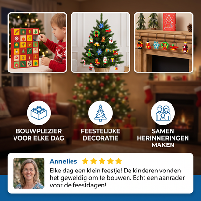 Kerstversiering Bouwstenen Adventskalender