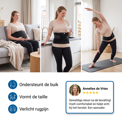 3-in-1 Buiksteun & Postpartum Herstelgordel