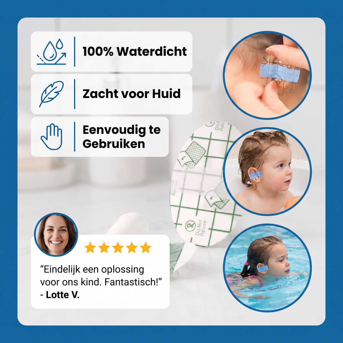 Waterdichte Oorbeschermfolie voor Kinderen