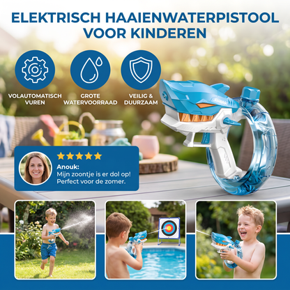 Elektrisch Haaienwaterpistool voor Kinderen – Volautomatisch Waterplezier voor Warme Zomerdagen