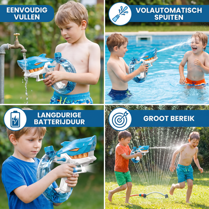 Elektrisch Haaienwaterpistool voor Kinderen – Volautomatisch Waterplezier voor Warme Zomerdagen