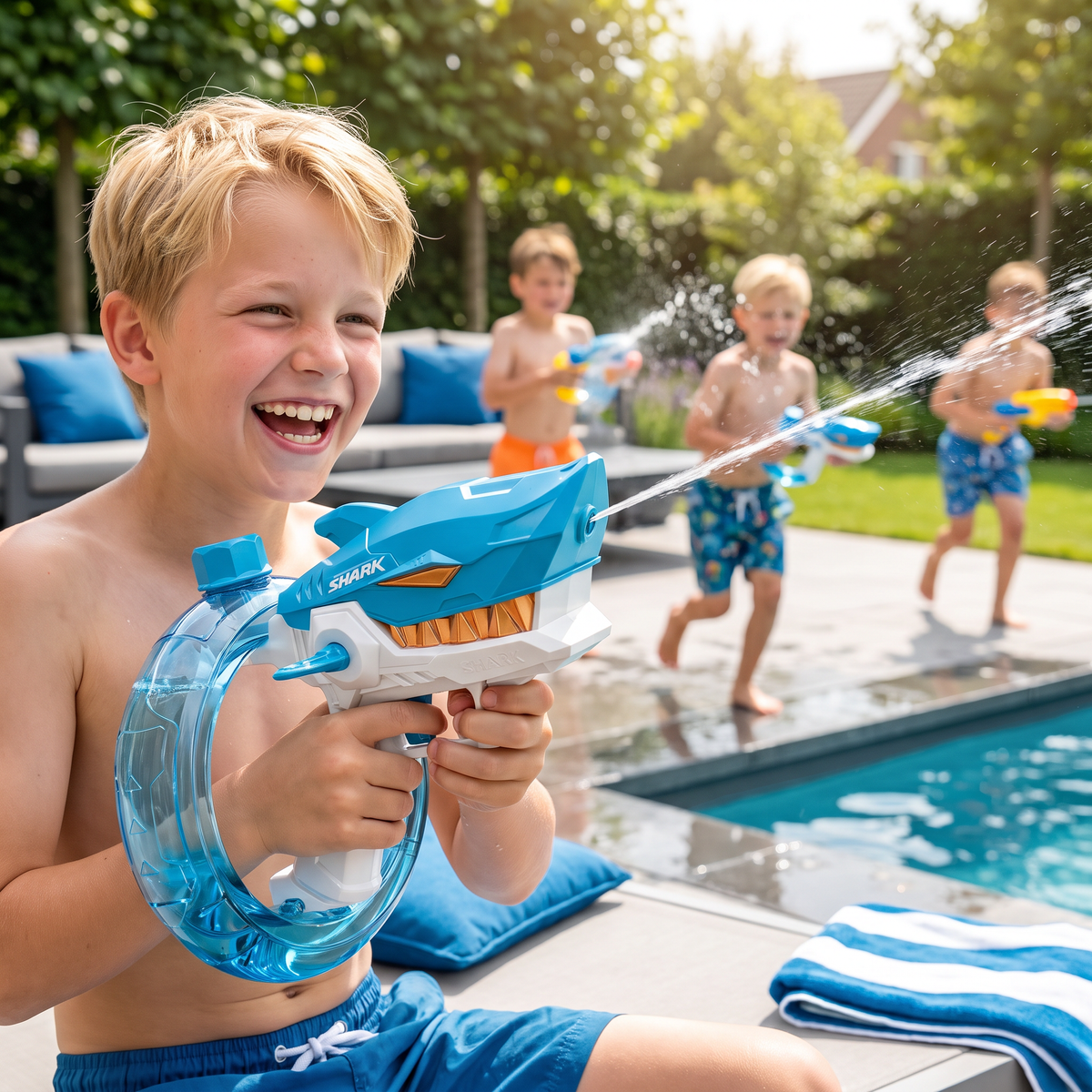 Elektrisch Haaienwaterpistool voor Kinderen – Volautomatisch Waterplezier voor Warme Zomerdagen