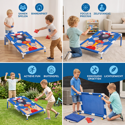 Zandzakken Werpspel Set – Indoor & Outdoor Familiespel