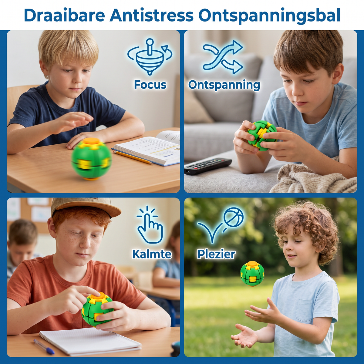 Draaibare Antistress Ontspanningsbal