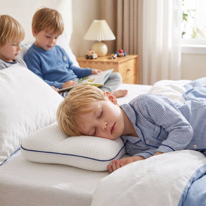 Ergonomisch Memoryfoam-kinderkussen met Nekondersteuning