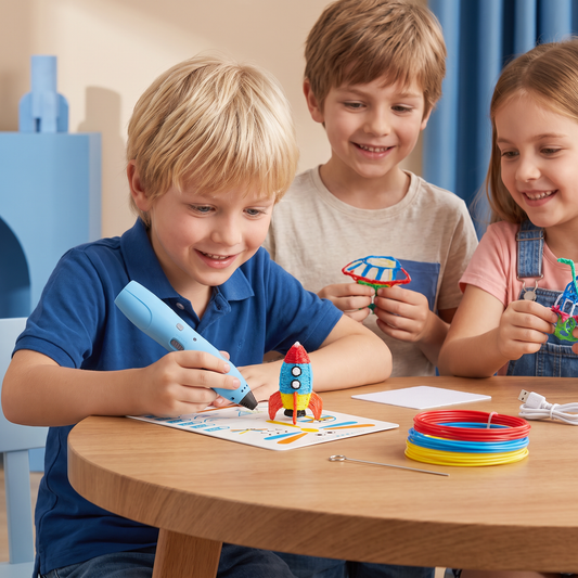3D-Pen Set voor Kinderen met Lage Temperatuur – Veilig DIY-STEM-Tekenset