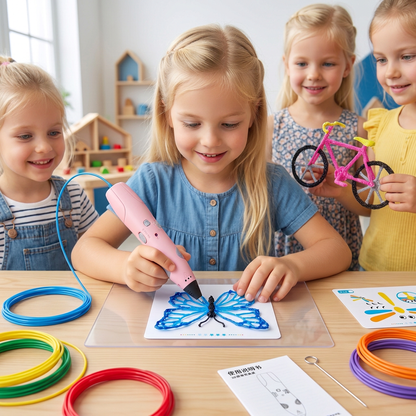 3D-Pen Set voor Kinderen met Lage Temperatuur – Veilig DIY-STEM-Tekenset