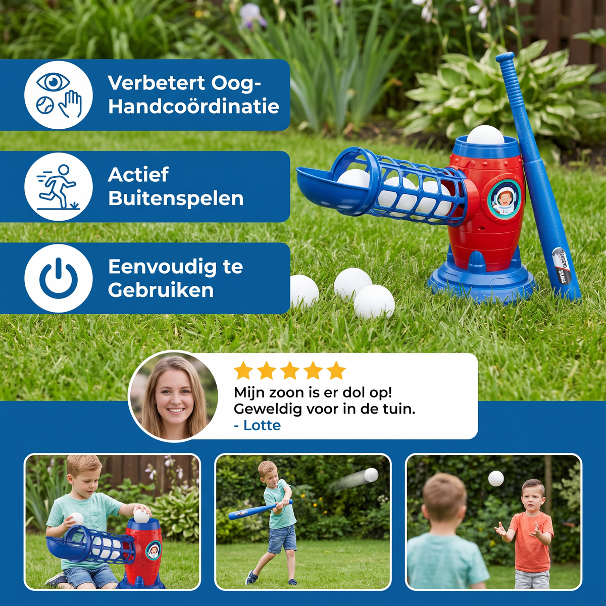 Elektronische Baseballwerpmachine voor Kinderen