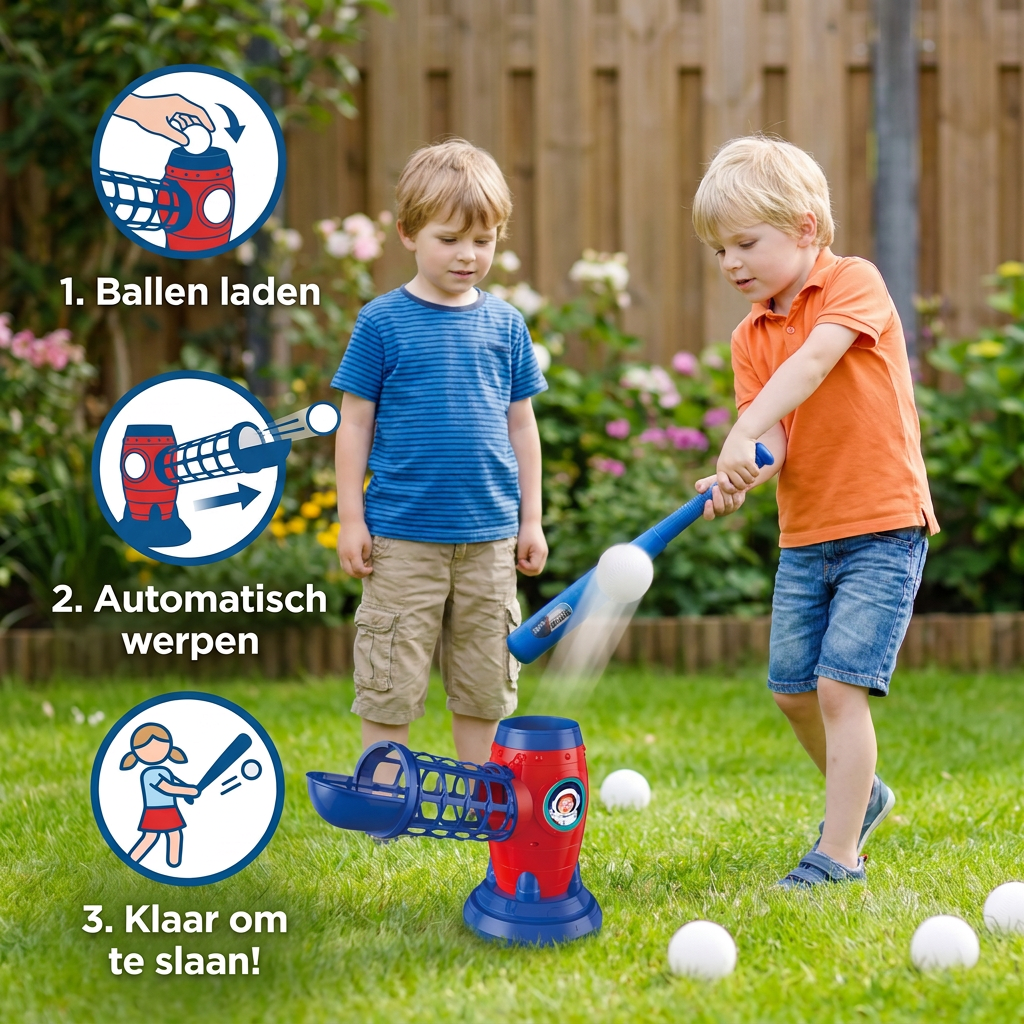 Elektronische Baseballwerpmachine voor Kinderen