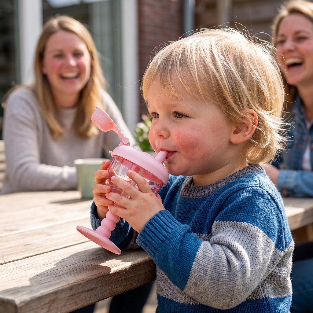 Lekvrije Baby Drinkbeker met Rietje
