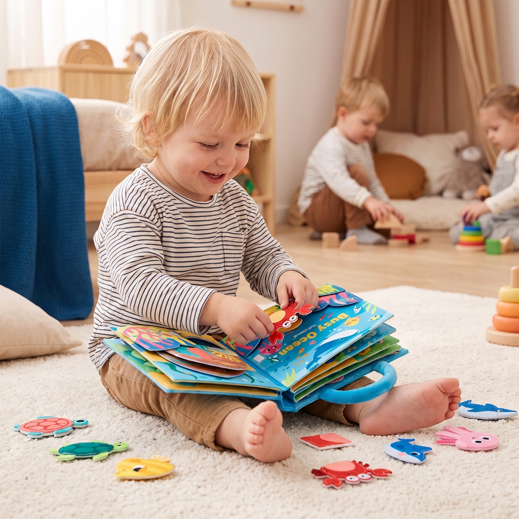 Montessori Voelboek met Zeedieren voor Spelenderwijs Leren