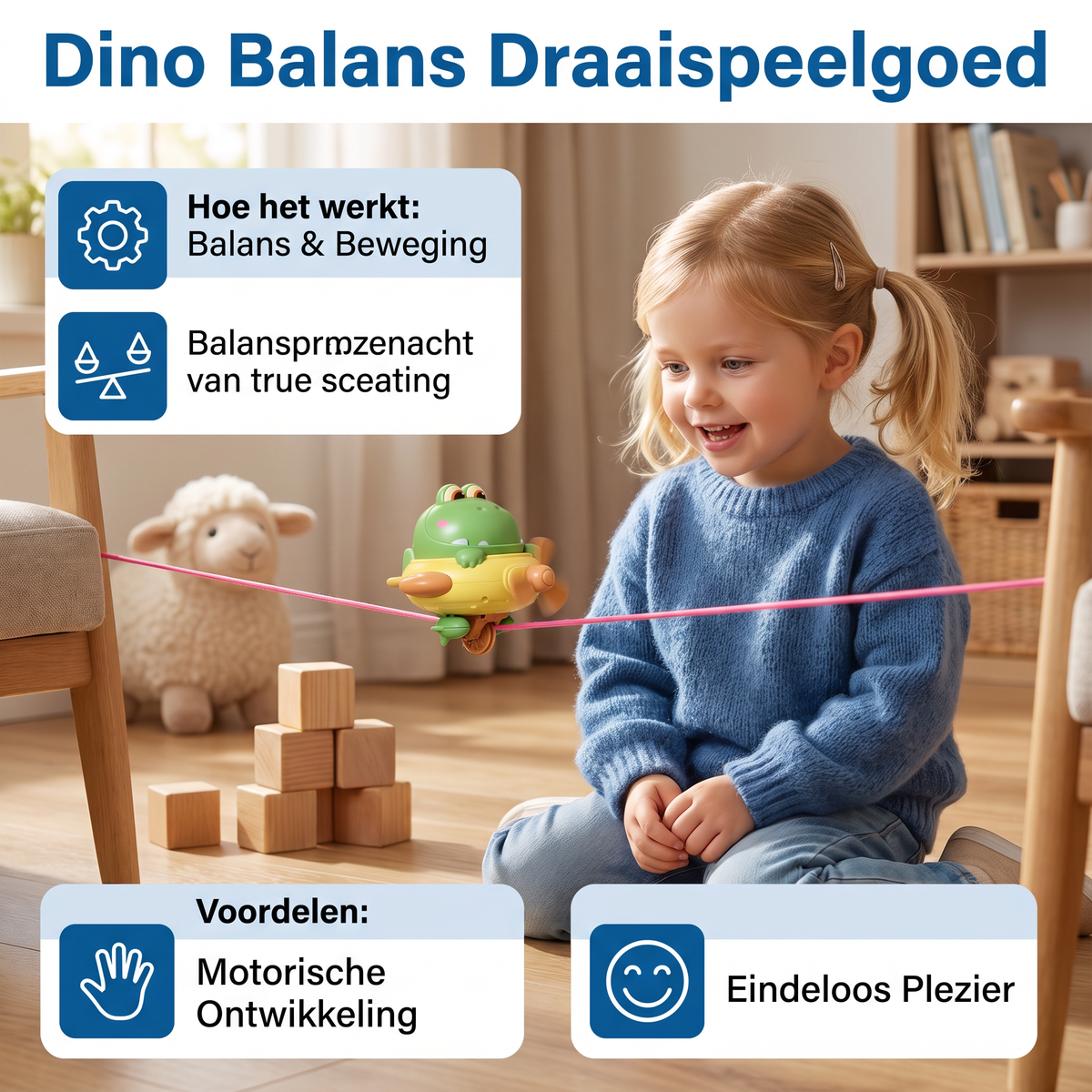 Dino Balans Draaispeelgoed voor Kinderen