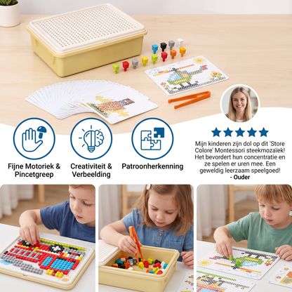 Montessori Leerspel met Steekmozaïek