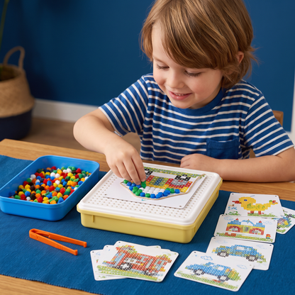 Montessori Leerspel met Steekmozaïek